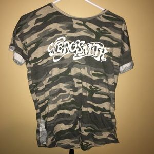 Aerosmith camo shirt from Rue21